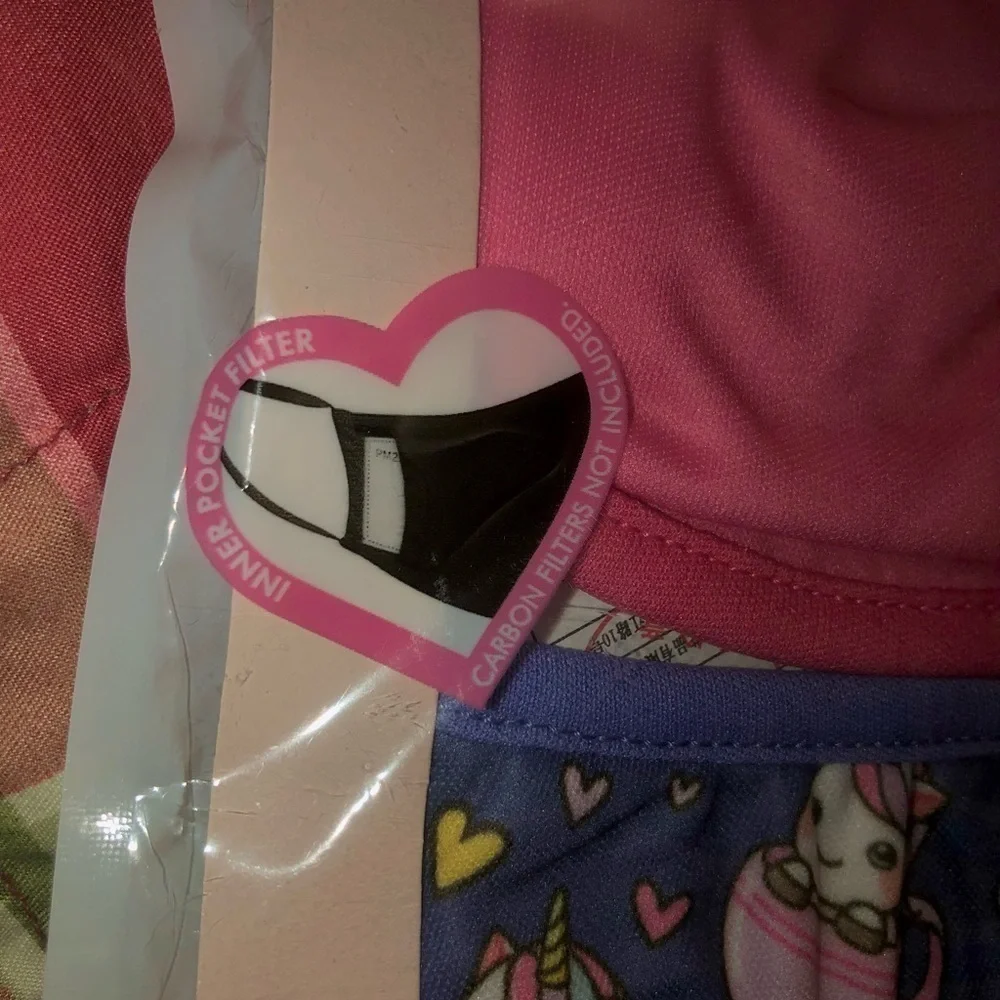Love Bug kids face masks New! 3 pack